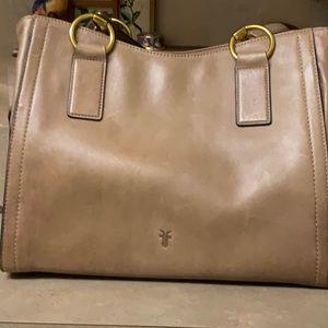 FRYE PURSE.  Brand new, never used.  Tan leather, gorgeous!